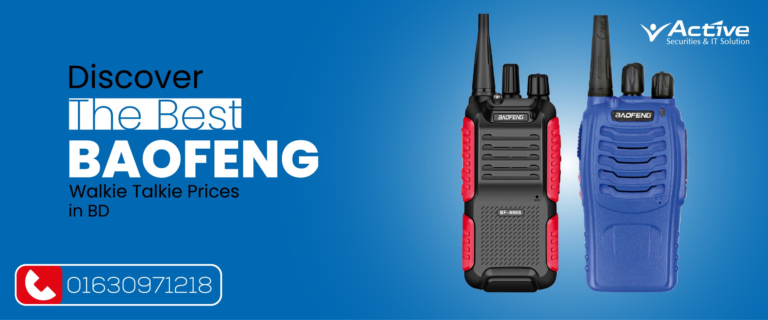 Discover the Best Baofeng Walkie Talkie Prices in BD | Active Force